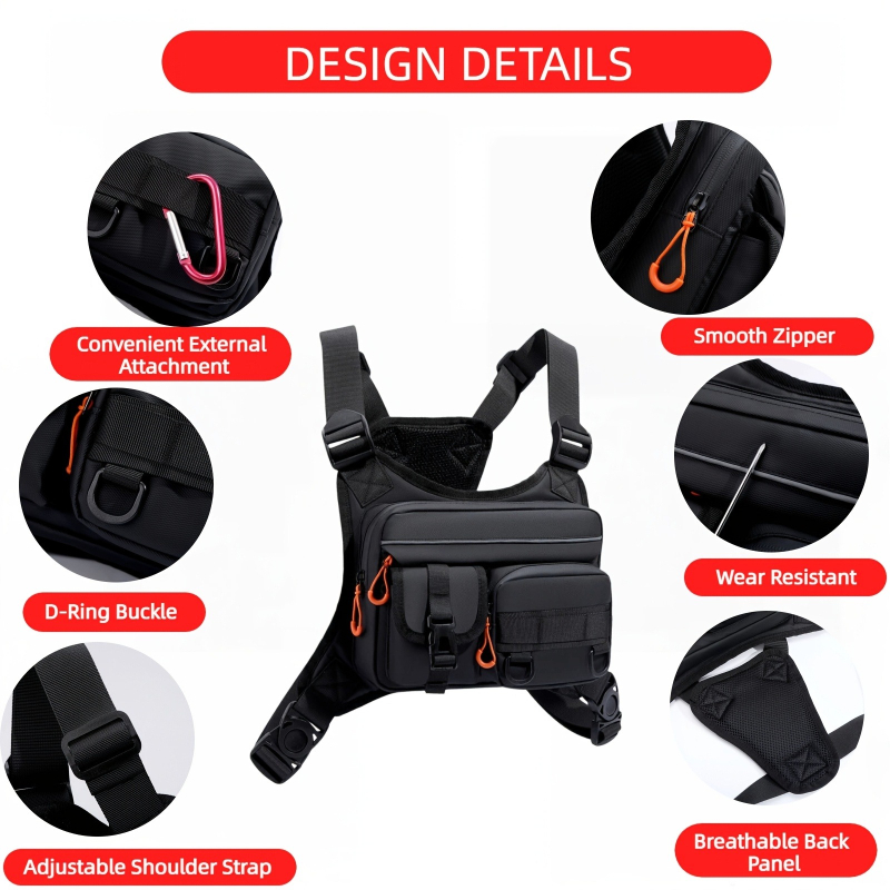 Men's Tactical Chest Bag, Runn - đánh giá và giá Fishing Vest