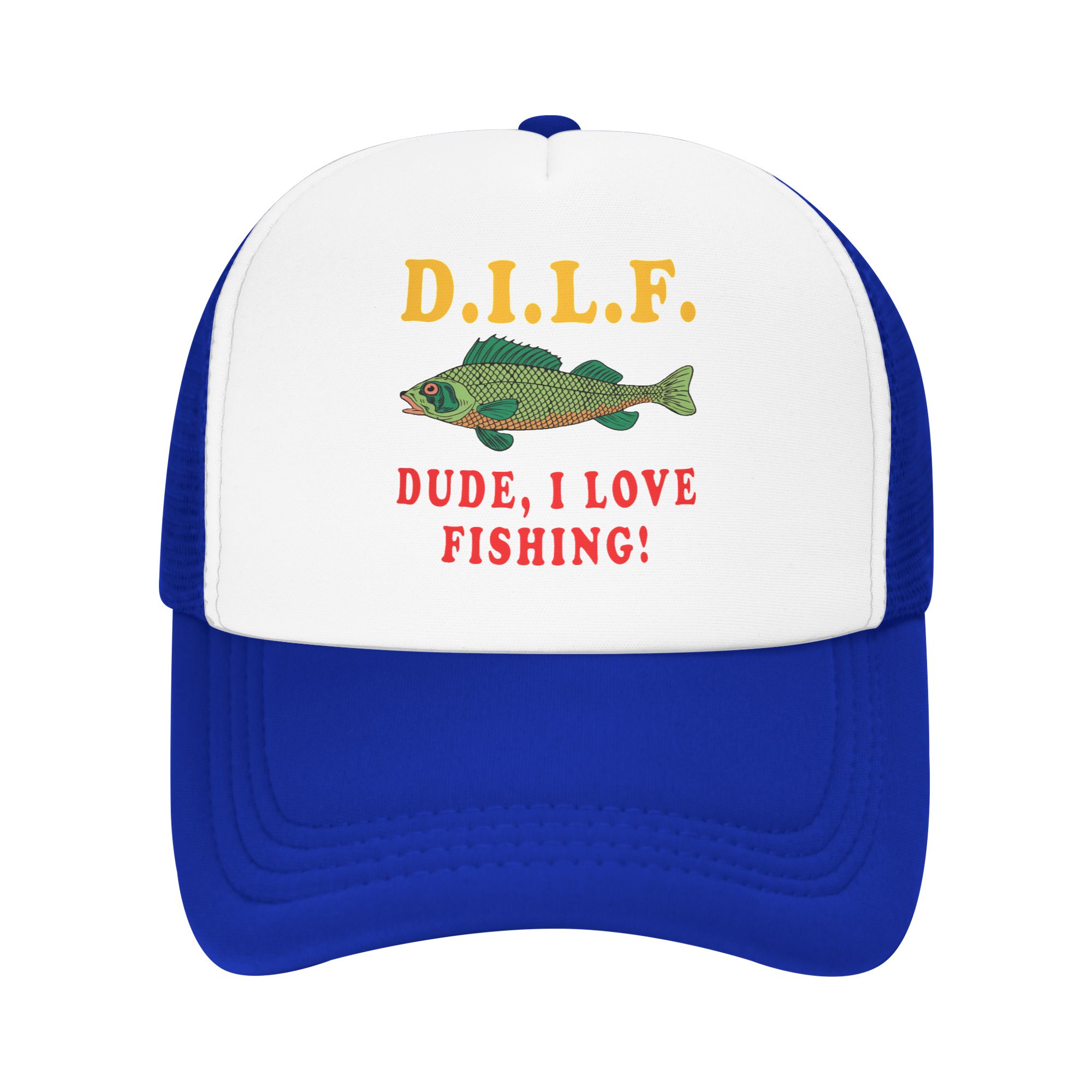Dude I Love Fishing DILF   Mem - đánh giá và giá Fishing Hat