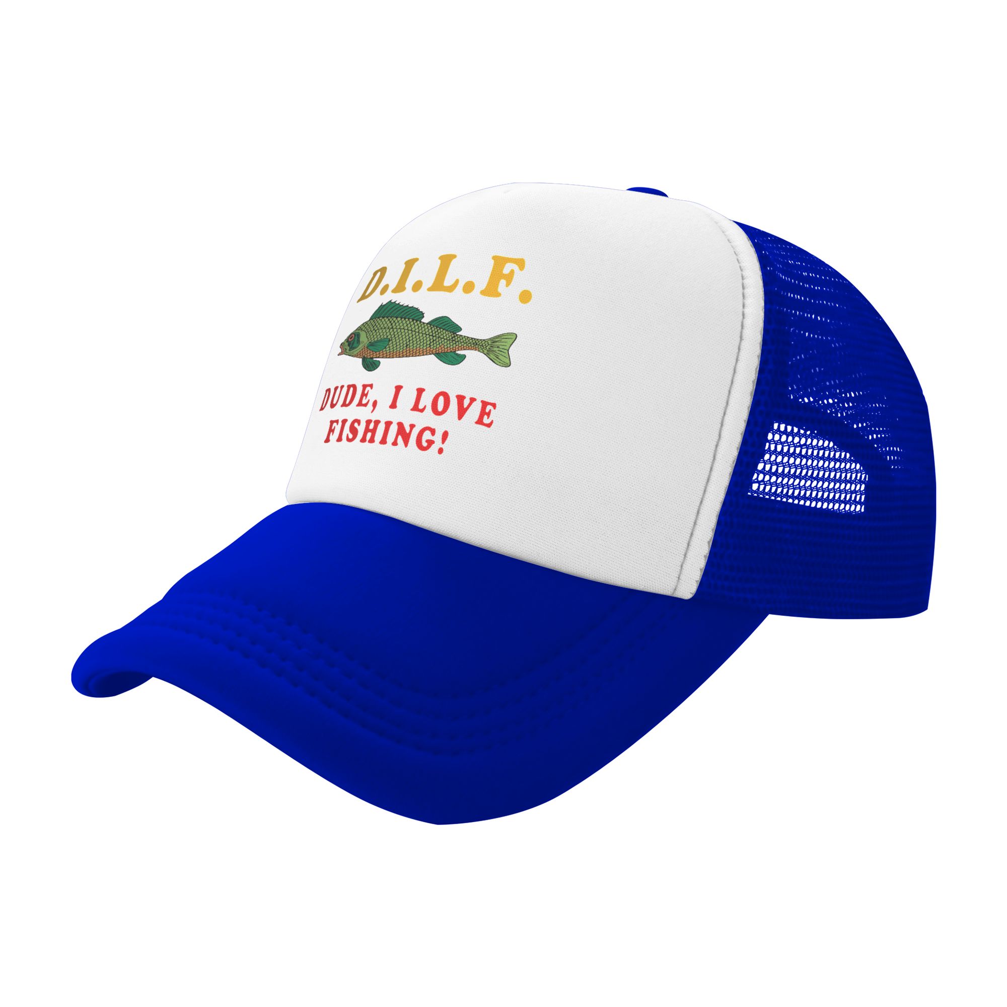 Dude I Love Fishing DILF   Mem - đánh giá và giá Fishing Hat