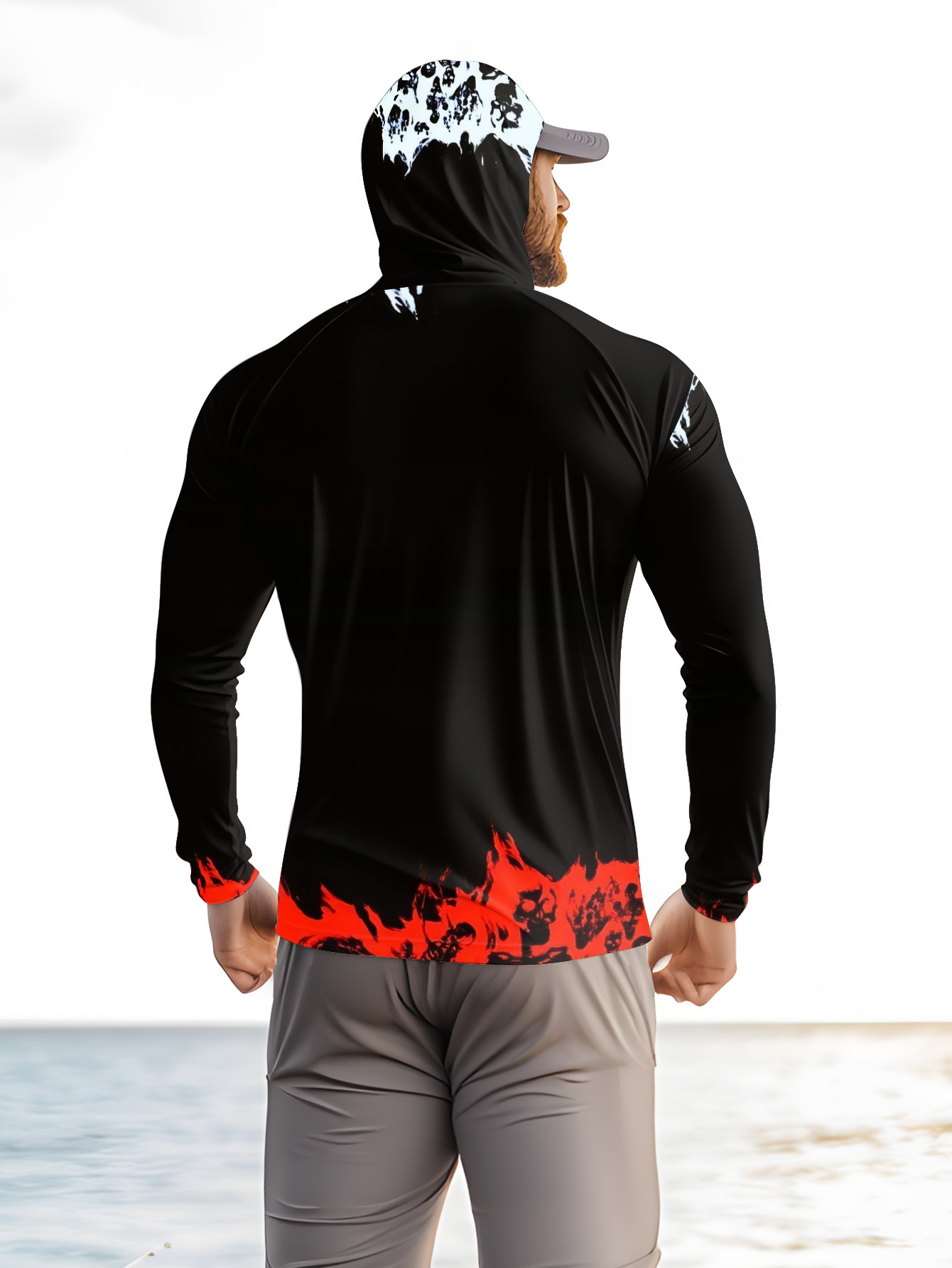 Men Hood Fishing Shirt long sl - đánh giá và giá Fishing Shirt Uv Protection