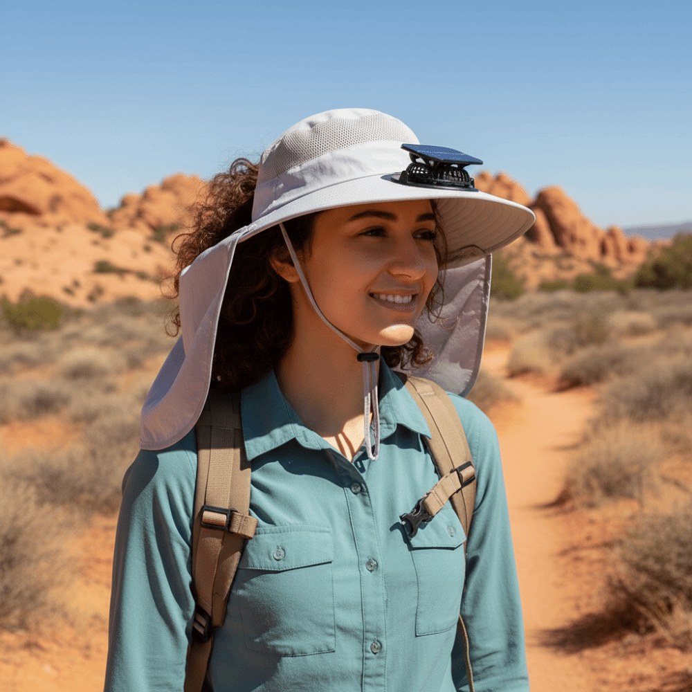 Gift UPF50+ Solar Fan Hat Wate - đánh giá và giá Fishing Hat