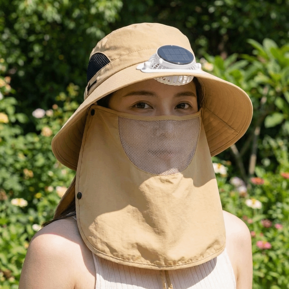 Portable Solar Rechargeable Fa - đánh giá và giá Fishing Hat