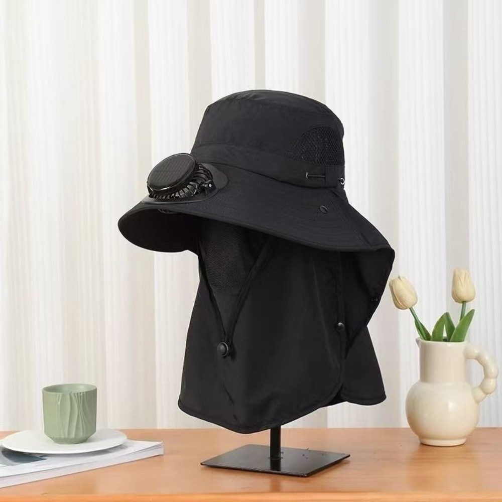 Portable Solar Rechargeable Fa - đánh giá và giá Fishing Hat