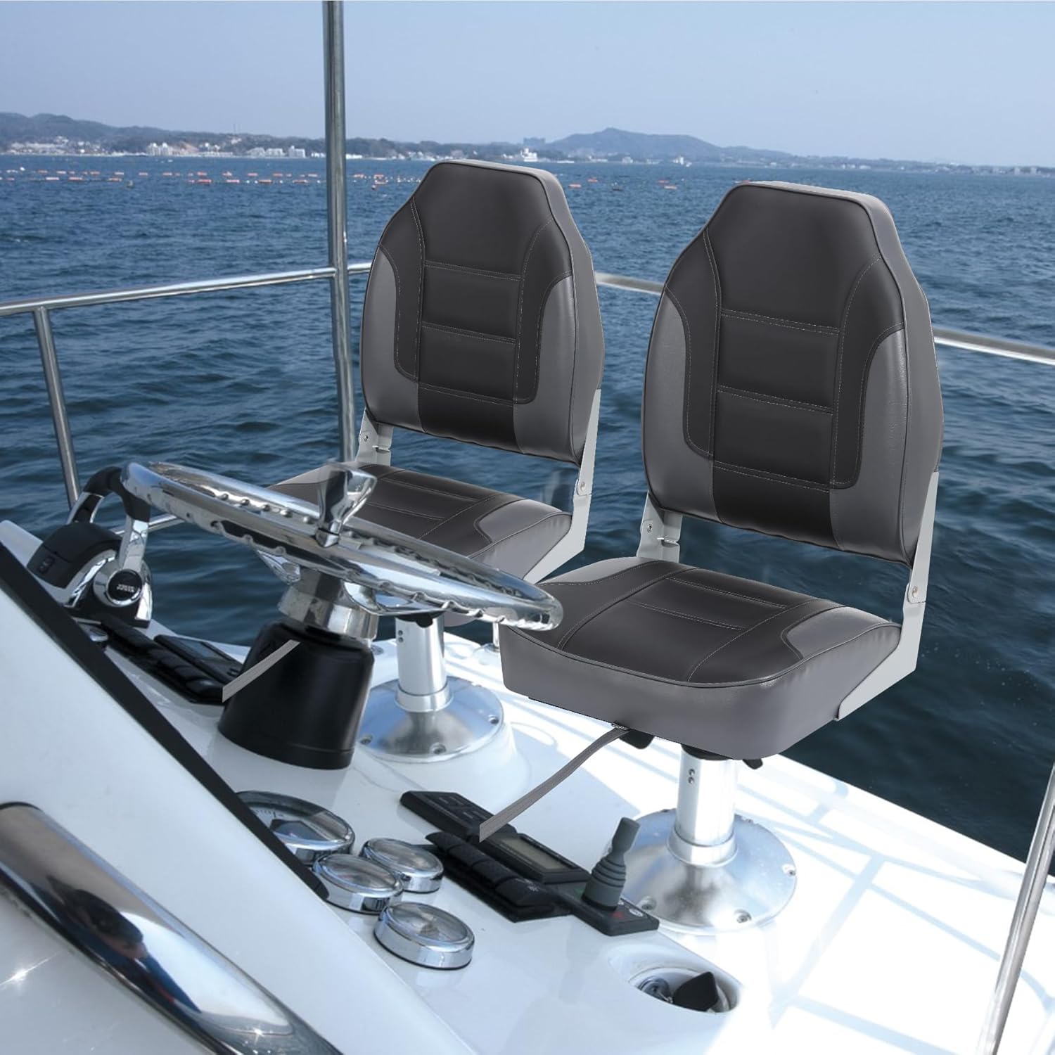 2 Pack Folding Boat Seats, Hig - đánh giá và giá Fishing Backpack