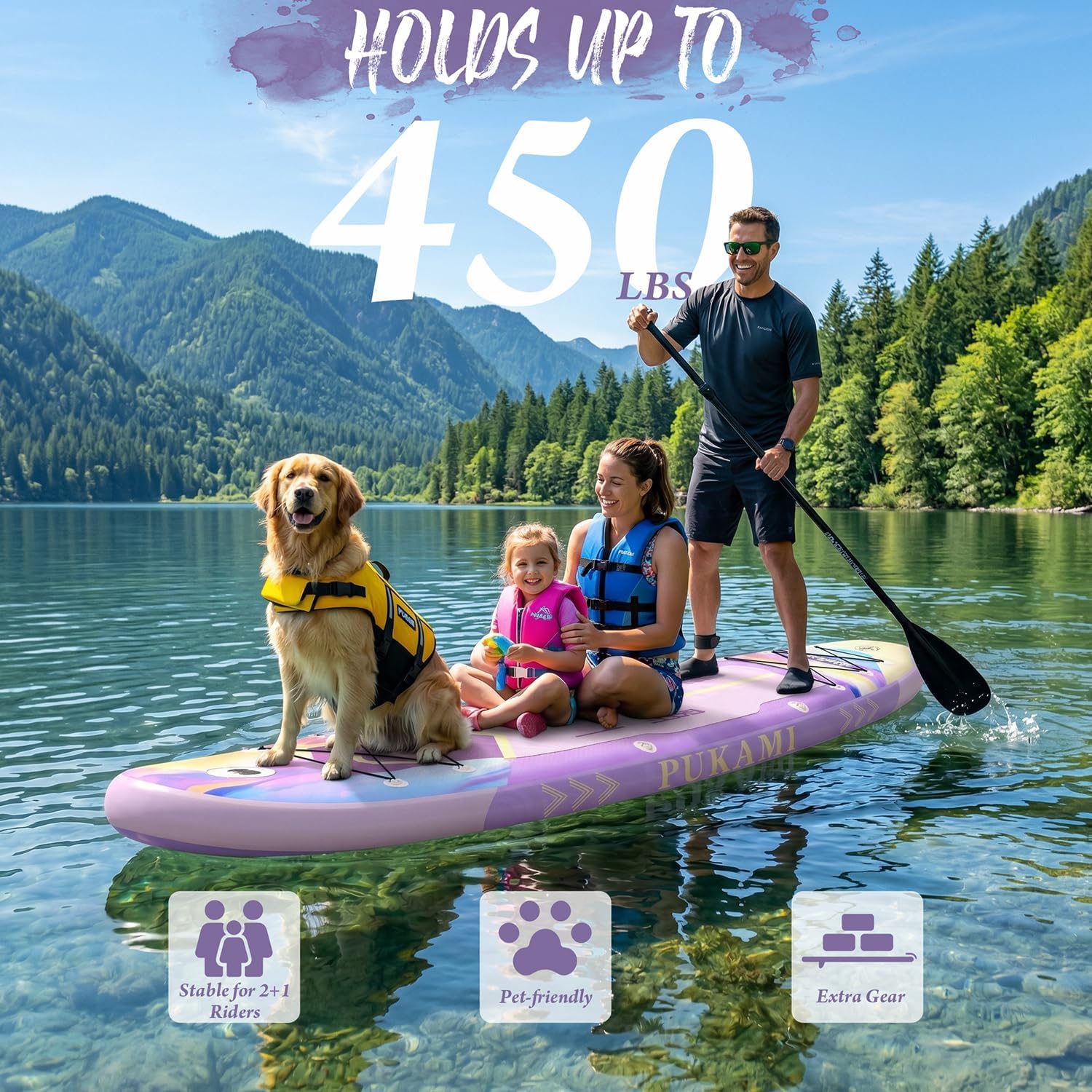Extra Wide Inflatable Stand Up - đánh giá và giá Fishing Backpack
