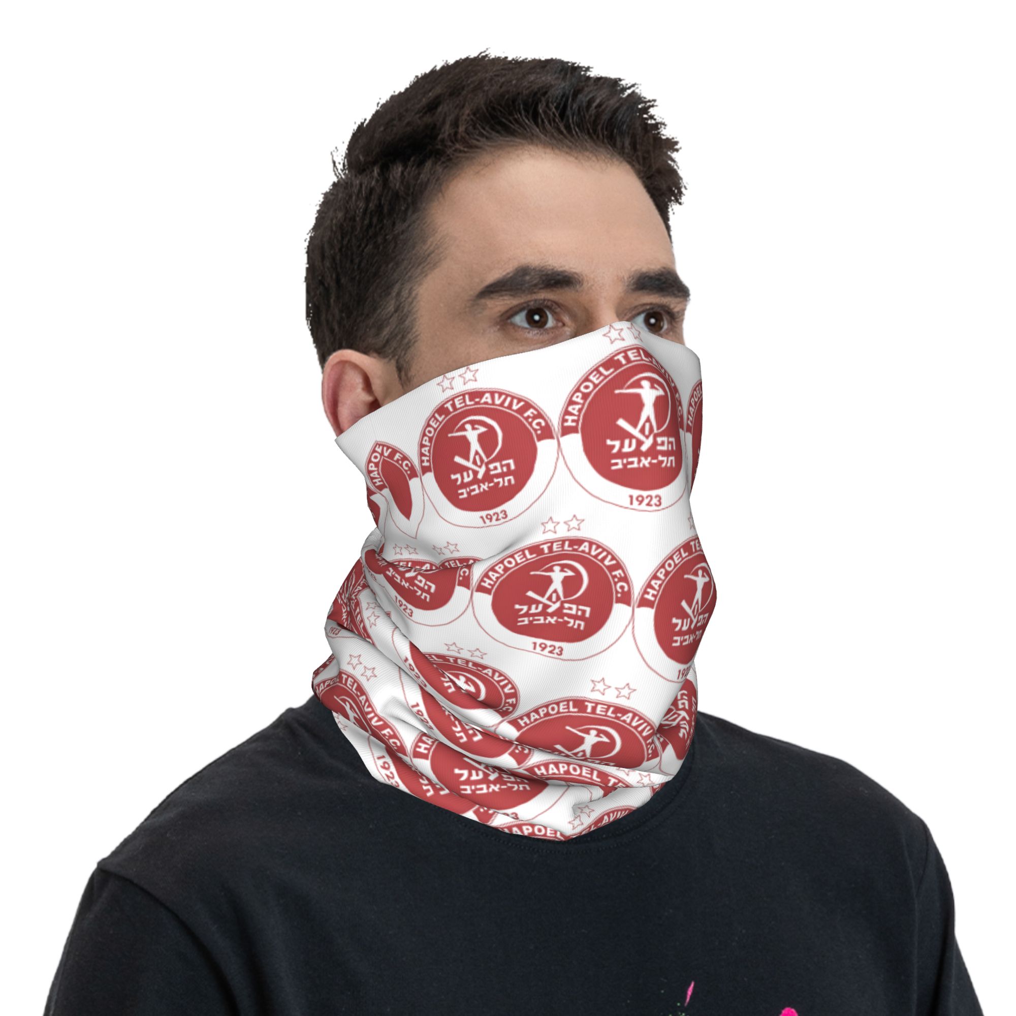 Hapoel Tel Aviv Bandana  Funny - đánh giá và giá Fishing Mask Sun Protection